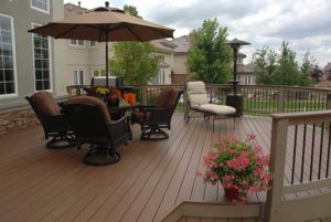 New composite deck on house in maryland