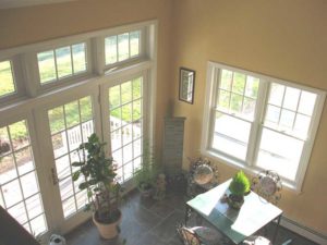 Sunroom addition in home