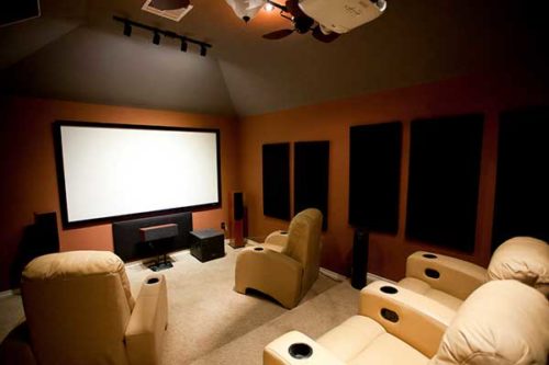basement finishing with home theater