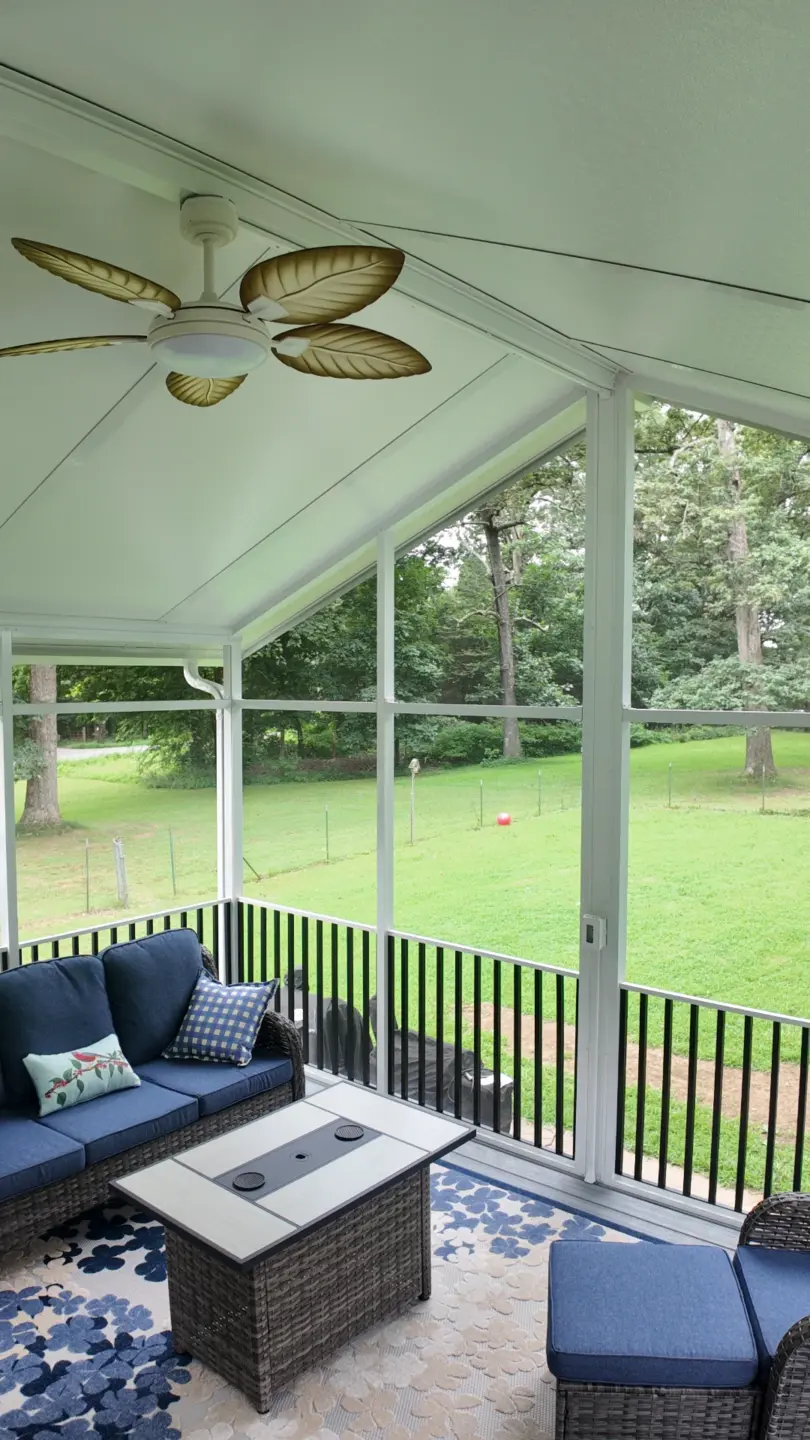 privacy-screens-for-outdoor-porch-enclosure-with-couch-and-small-table-with-backyard-view-in-southern-maryland